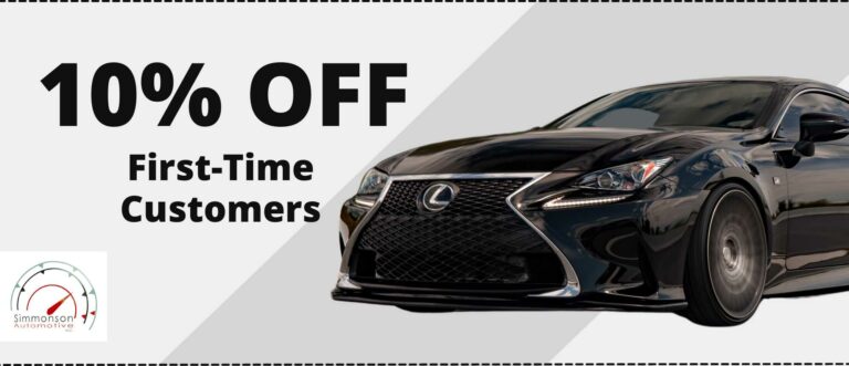 new customer specials coupon Simmonson Automotive