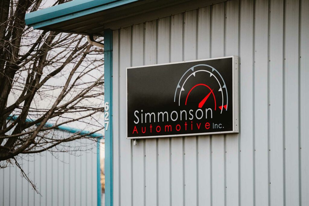 simmonson automotive signage and logo