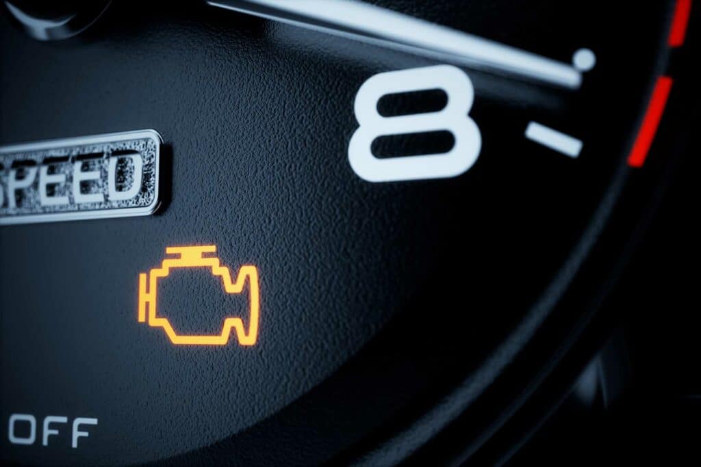 Check engine light illuminated on dashboard Simmonson Automotive